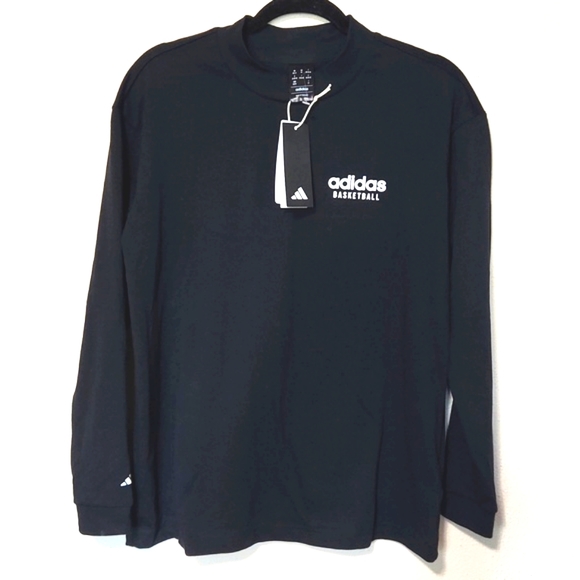 adidas Tops - NWT Adidas Basketball Long Sleeve Tee Shirt Black Women's XS